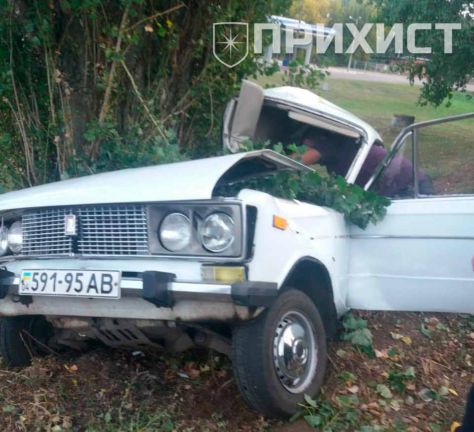 ОБНОВЛЕНО. Под Никополем ВАЗ вылетел с дороги: водитель умер в больнице | Прихист 