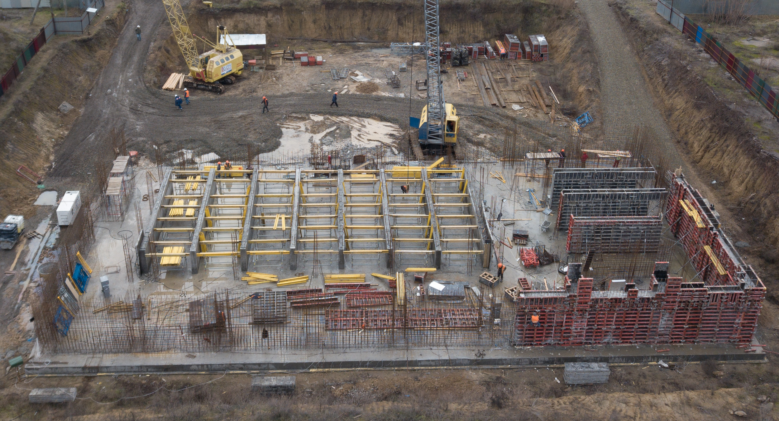 Что происходит на стройплощадке в парке Победы: видео будущего бассейна | Прихист 