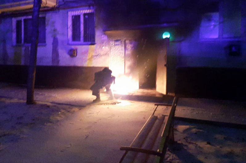 В Покрове на улице Курчатова произошел пожар | Прихист 