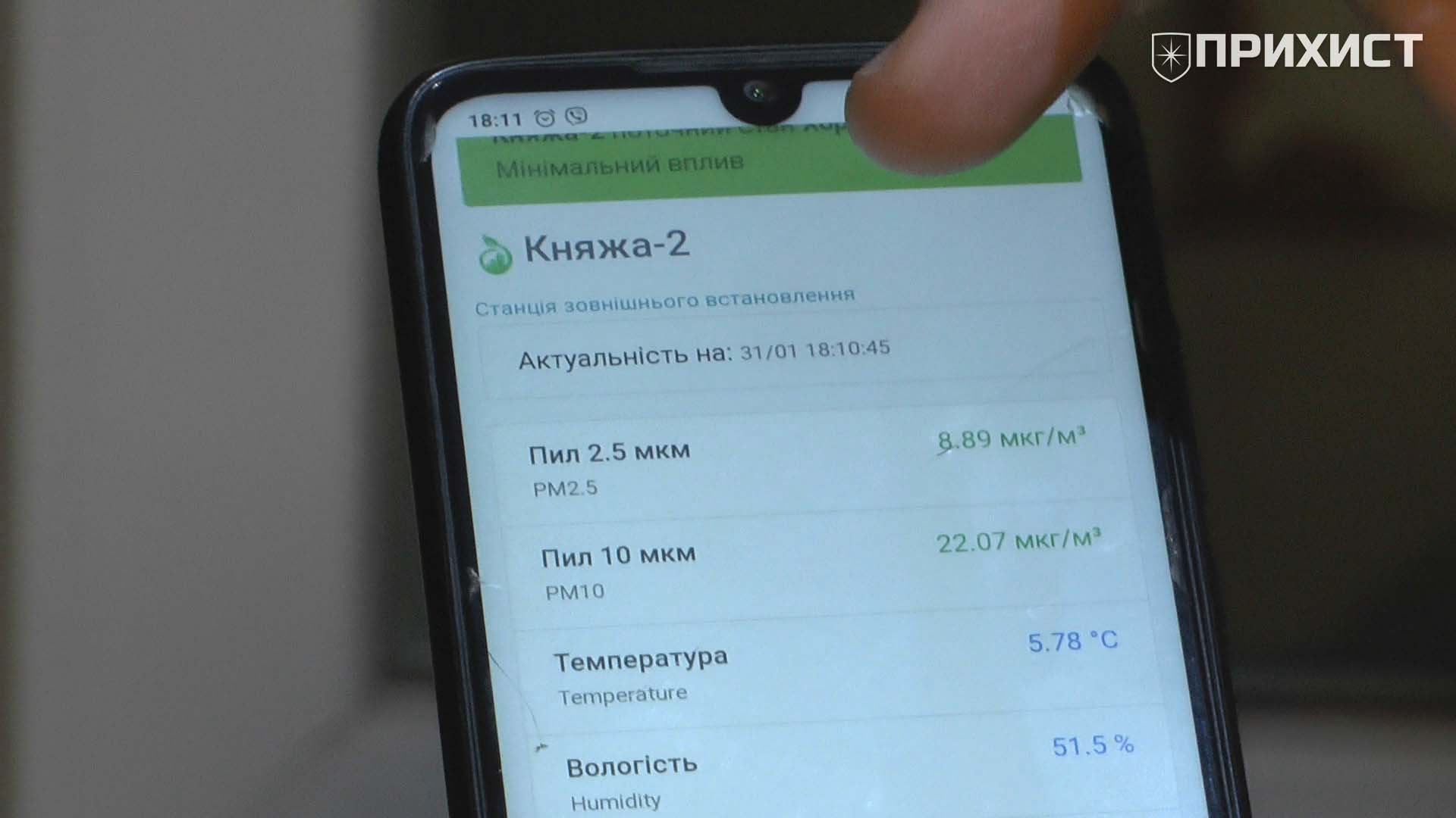 «Прихист» помог в сборе средств на покупку станции мониторинга воздуха | Прихист 